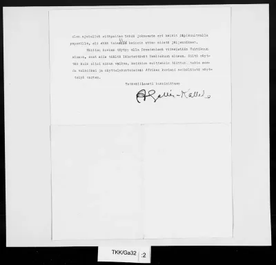 TKK/Ga32, Gallen-Kallela, Akseli, 27.01.1912