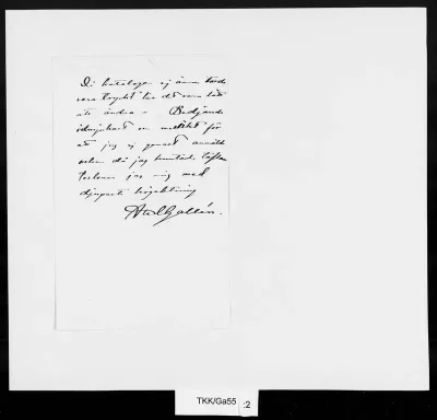TKK/Ga55, Gallen-Kallela, Akseli, 1.11.1886