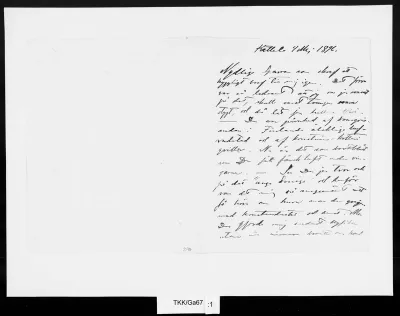 TKK/Ga67, Gallen-Kallela, Akseli, 4.5.1896