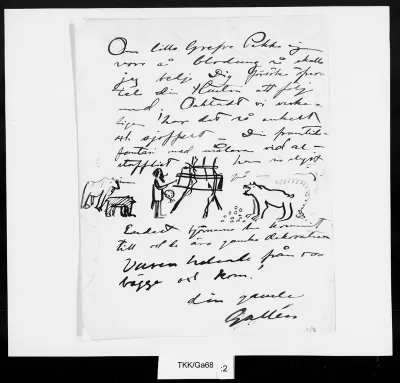 TKK/Ga68, Gallen-Kallela, Akseli, 7.10.1896