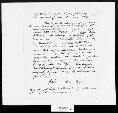TKK/Ga92, Gallen-Kallela, Akseli, 22.08.1902