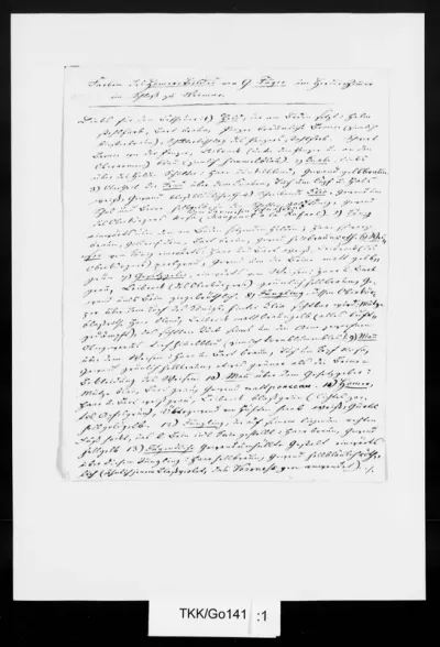 TKK/Go141, Godenhjelm, Berndt Abraham / Diverse: muistiinpanoja, s.d.