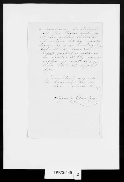 TKK/Gr149, Granberg, Augusta, 13.2.1865