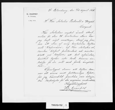 TKK/Gr152, Granfelt, Hjalmar, 3./15.4.1878