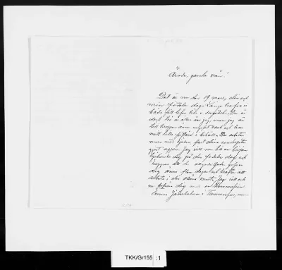 TKK/Gr155, Granit, August Fredrik, 19.3.1899