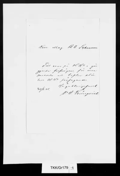 TKK/Gr179, Grönqvist, F. W., 30.5.1885