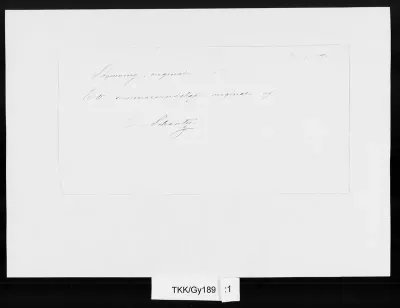 TKK/Gy189, (Gyldén) von Schantz, Emma, [?.4.1874]