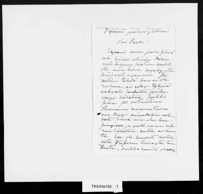 TKK/Ha105, Halonen, Pekka, [loppuvuosi 1908?]