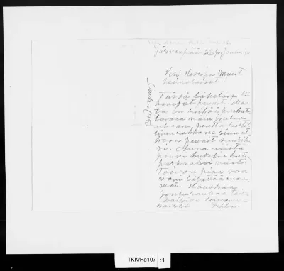 TKK/Ha107, Halonen, Pekka, 22.12.1911