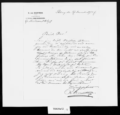 TKK/Ha12, Haartman, Rafael von, 5/17.12.1878