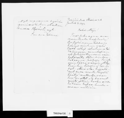 TKK/Ha130, Halonen, Pekka, 3.12.1893