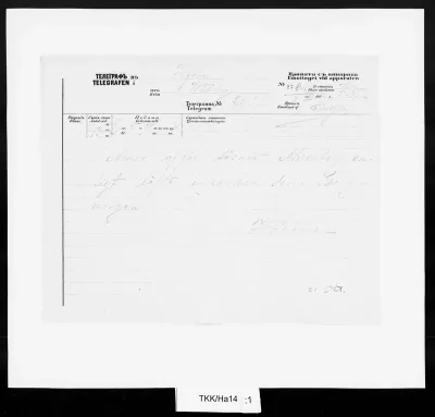 TKK/Ha14, Hackman, Wilhelm, 9.11.1882