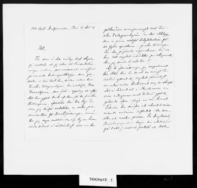 TKK/Ha15, Hagelstam, Wentzel, 12.10.1908