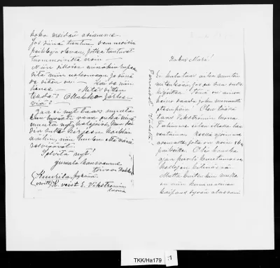 TKK/Ha179, Halonen, Pekka, [loppusyksy] 1894 (myöhempi merkintä)