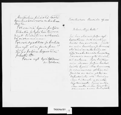 TKK/Ha181, Halonen, Pekka, [loppusyksy] 4.?1894
