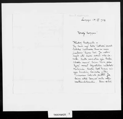 TKK/Hä425, Hämäläinen, Väinö, 17.04.1902