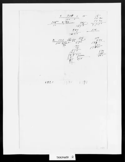 TKK/Ha59, Halonen, Emil / Diverse, 31.10.1912
