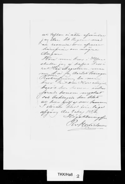 TKK/Ha8, Haartman, Rafael von, 14.5.1872 (myöhempi merkintä lyijyk.)