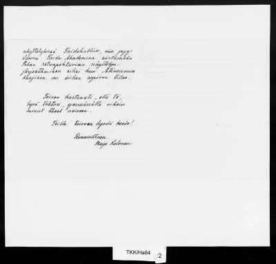 TKK/Ha84, Halonen, Maija, 12.6.[1933-1937?]