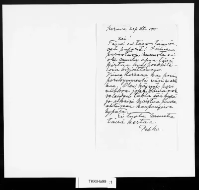 TKK/Ha99, Halonen, Pekka, 21.04.1905