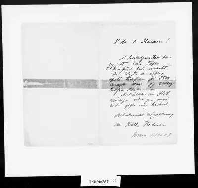 TKK/He267, Hedman, Karl, 11.11.1909