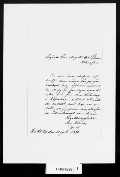 TKK/Hi299, Hildén, August, 23.7.1890