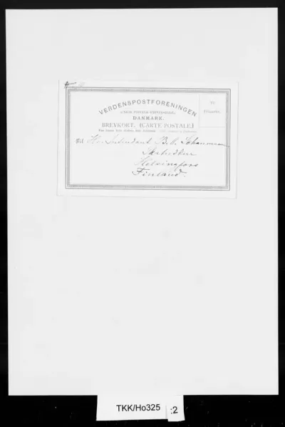 TKK/Ho325, Holmberg, Anna, 17.1.1888