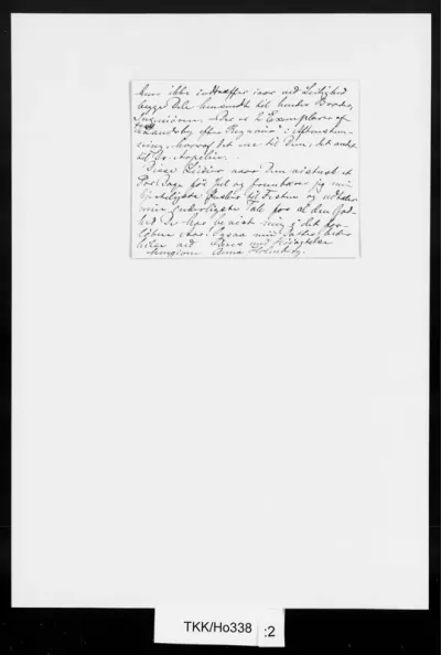 TKK/Ho338, Holmberg, Anna, 17.12.1888