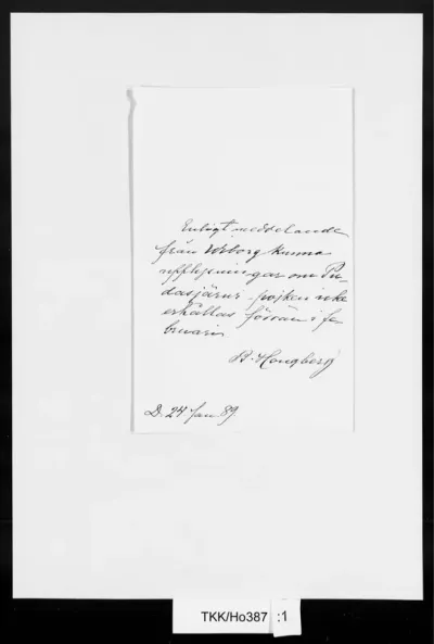 TKK/Ho387, Hougberg, R., 24.1.1889