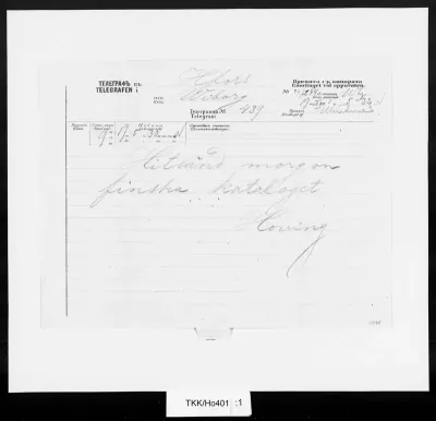 TKK/Ho401, Hoving, Walter, 19.11.1881