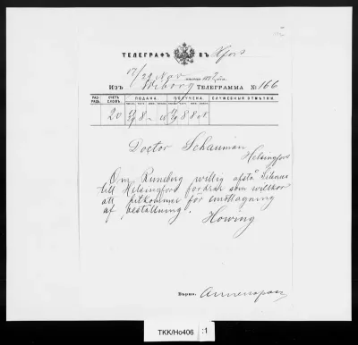 TKK/Ho406, Hoving, Victor (vanh.), 29.11.1872