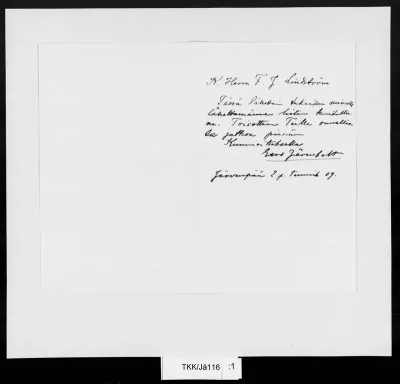 TKK/Jä116, Järnefelt, Eero, 02.01.1909