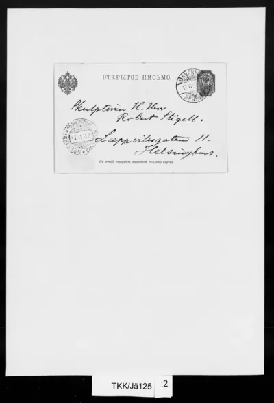 TKK/Jä125, Järnefelt, Eero, 16.06.1901