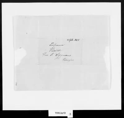 TKK/Ja19, Jansson, K. E., 23.2.1865