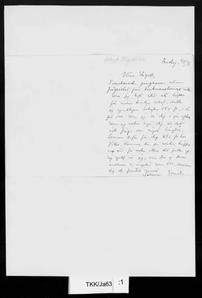 TKK/Ja63, Janzon, Johan (Spada), 7.2.1891 (myöhempi merkintä)
