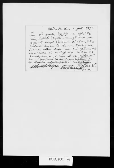 TKK/Ja66, Janzon, Johan (Spada), 1.7.1894