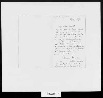 TKK/Ja68, Janzon, Johan (Spada), 10.4.1896 (Myöhempi merkintä)