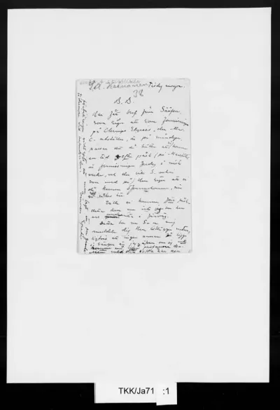 TKK/Ja71, Janzon, Johan (Spada), 13.4.1897 (postileima)