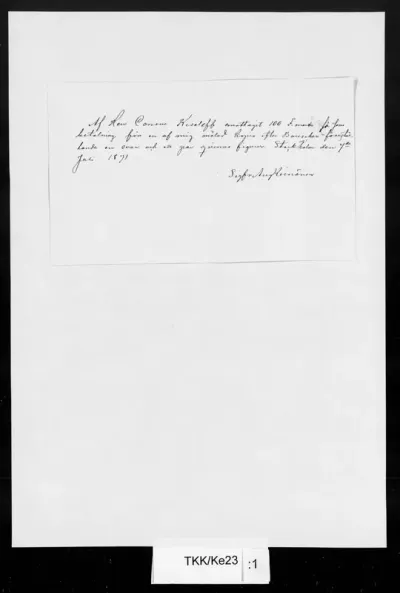 TKK/Ke23, Keinänen, Sigfrid August, 7.7.1871