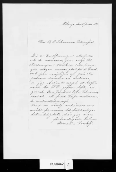 TKK/Ki42, Kiseleff, Amalia, 27.3.1881