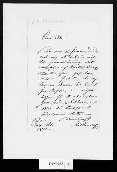 TKK/Ki45, Kiseleff, N., 24.10.1871
