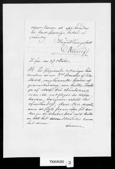 TKK/Ki50, Kiseleff, Constantin [Konstantin], 27.10.[1883?]
