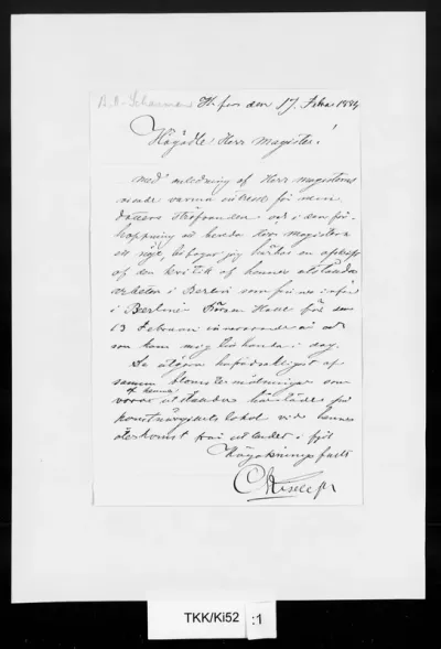 TKK/Ki52, Kiseleff, Constantin [Konstantin], 17.2.1884