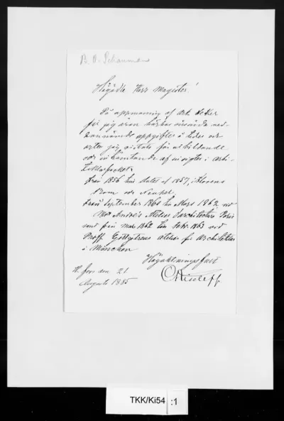 TKK/Ki54, Kiseleff, Constantin [Konstantin], 21.8.1885