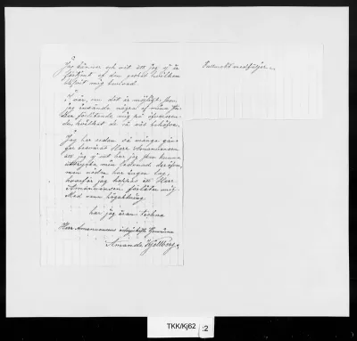 TKK/Kj62, Kjellberg, Amanda, 4.2.1874