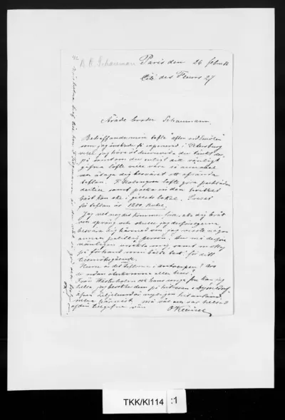 TKK/Kl114, Kleineh, Oscar, 26.2.1886