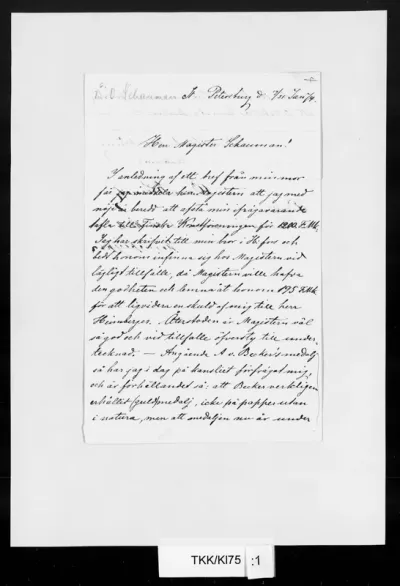 TKK/Kl75, Kleineh, Oscar, 19/31.1.1874