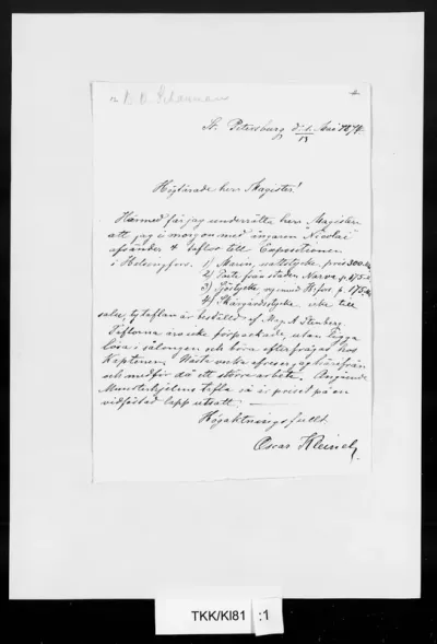 TKK/Kl81, Kleineh, Oscar, 1/13.5.1874