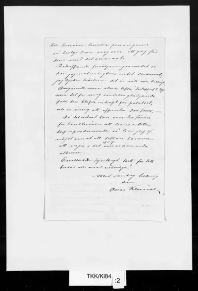 TKK/Kl84, Kleineh, Oscar, 23.11.1881