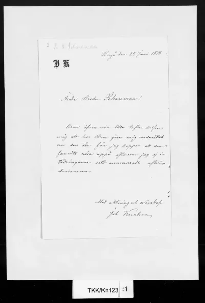 TKK/Kn123, Knutson, Johan, 25.6.1878